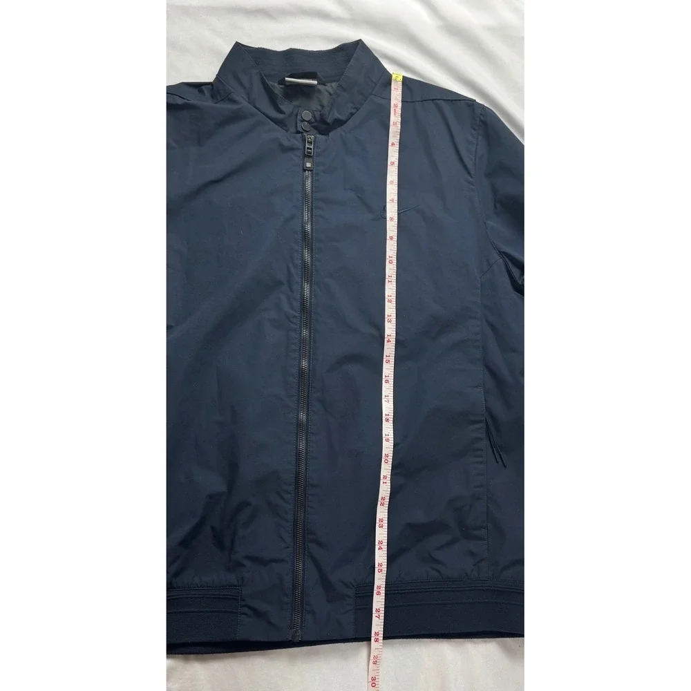 Nike Golf Mens Navy Blue Full Zip Golf Jacket Quail Run Logo Large